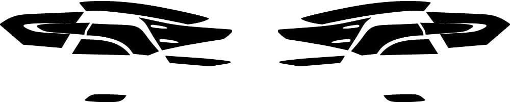 Rvinyl Tail Light Pre Cut Film Tint Cover Kit in Smoke Compatible with Toyota Camry 2018-2024 - Tail Light Tint Film - Adhesive Backs