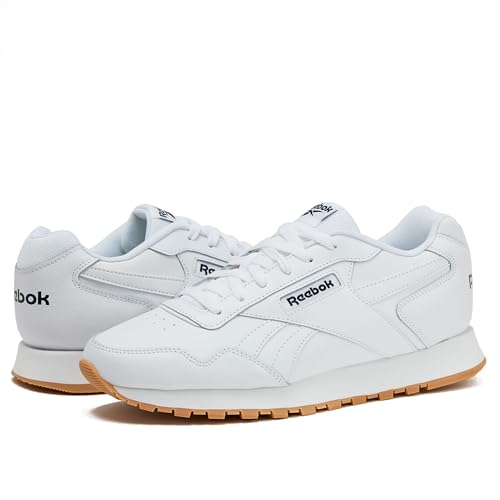 Reebok Glide Sneakers for Men - Black or White Tennis Shoes Size 7 to 15, White/Vector Navy/Gum, 14 - image 6