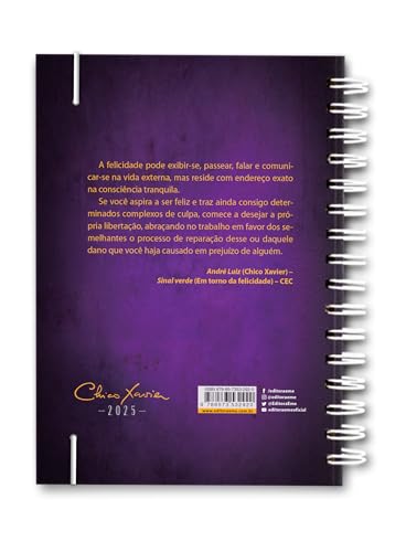 Agenda Chico Xavier Wire-O Capa Dura