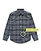 Joe & Bella Men's Magnetic Button Flannel Shirt - Adaptive Magnetic Shirts for Men, Blue Plaid, Large