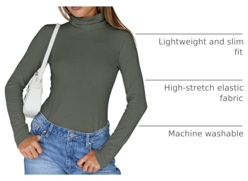 Image of Trendy Queen Womens Turtleneck Tops Winter Clothes