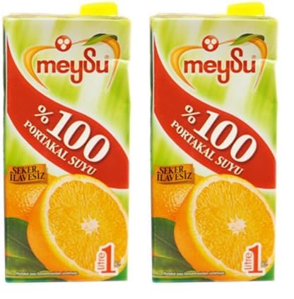Meysu%100 Portakal Suyu 1 Litre 2li paket