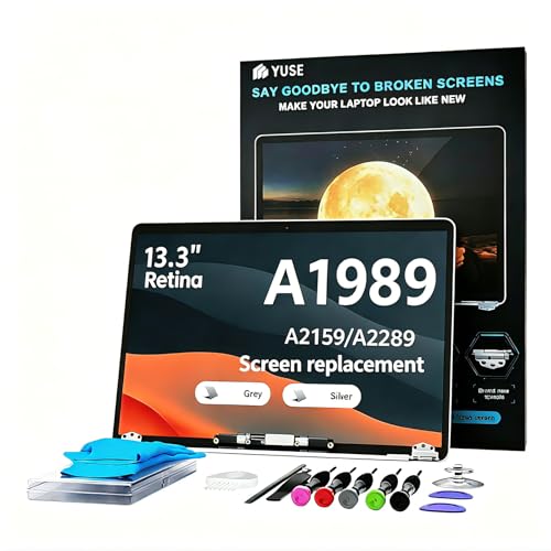 Screen Replacement for MacBook Pro 13 inch A1989 A2159 A2289 Display-Silver