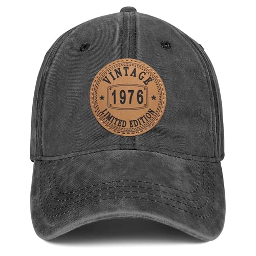 Image of 50th,40th,60th Birthday Gifts for Men Women Vintage 1975 1965 1985 Hat 50 Year Old Gifts Baseball Cap