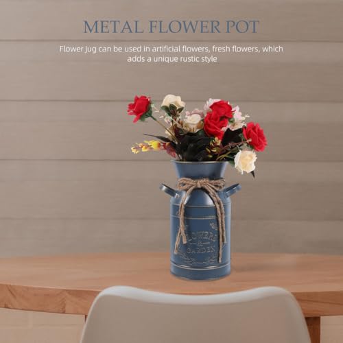 Vase rustique chic Cabilock en métal pour décoration de jardin - 6