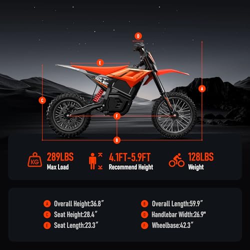 Image of QuietEase Electric Dirt Bike for Adults Teens, 3000W Brushless 220Nm Motor - 45 Slope, 38 MPH, 48V /23.4Ah Removable Battery, Dual Hydraulic Brakes & Full Suspension Electric Motorcycle for Age 13+