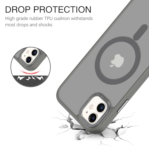 Coque iPhone 11 compatible MagSafe BENTOBEN gris mat - 4