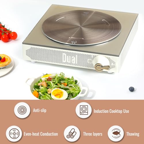 Plaque convertisseur de table de cuisson à induction et diffuseur de chaleur