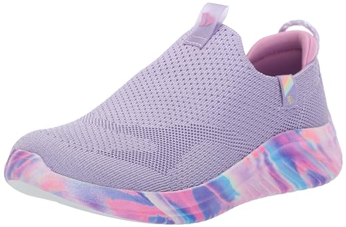 Image of Skechers Ultra Flex 3.0-Blissful Bay Girl's Sneaker, Lavender Multi, 16.5 cm