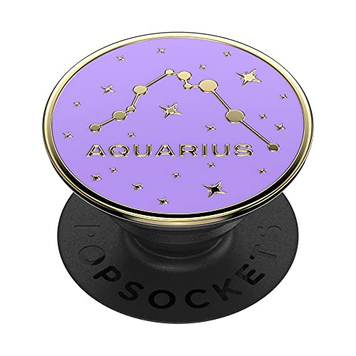 PopSockets Telefongriff mit expandierendem Stände - Emaille Aquarius – Ansicht 1