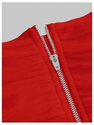 Image of Floerns Women's Off Shoulder Short Sleeve Asymmetrical Hem Ruched Corset Crop Top