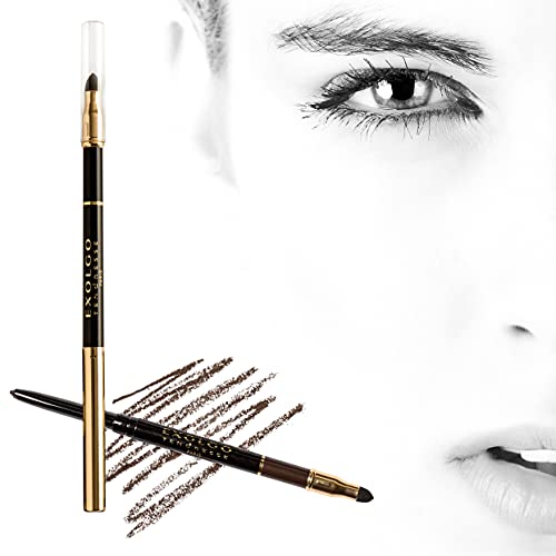 Exolgo Tendresse Waterproof Eyeliner | 2 In 1 Soft Silky Long Lasting Eye Liner With Sponge Applicator | Made In Germany | (Black 301-01)
