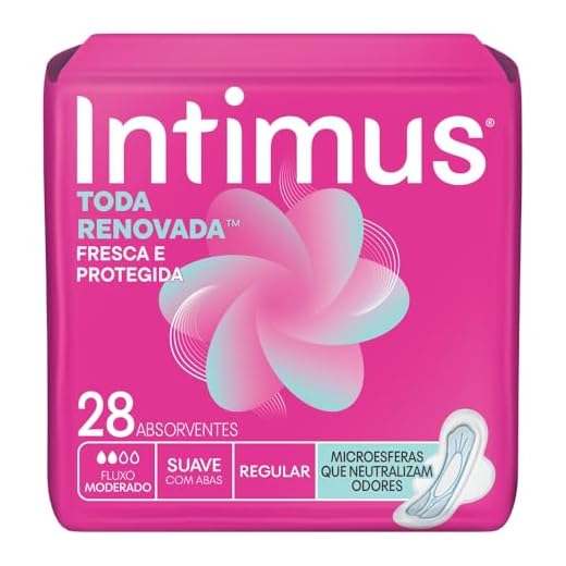 Absorvente Intimus Antibacteriana com Abas - 28 unidades