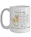 Golden Doodle Gifts for Dad DEAR DADDY Funny Father's Day Dog Dad Coffee Mug Gift from Dog Bite Him in the Nuts from Goldendoodle