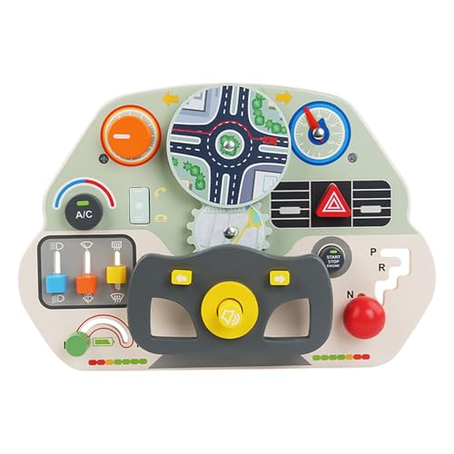 Juguete de volante de madera para calmar la inquietud infantil y mejorar la concentración en casa