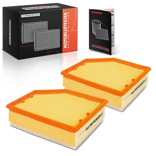 Frankberg 2x Engine Air Filters Compatible with S60 I 384 2.4L 2005-2009 V70 II 285 2.4L 2001-2007 XC70 Cross Country 295 2.4L 2.5L 2002-2007 Replace# 30636833