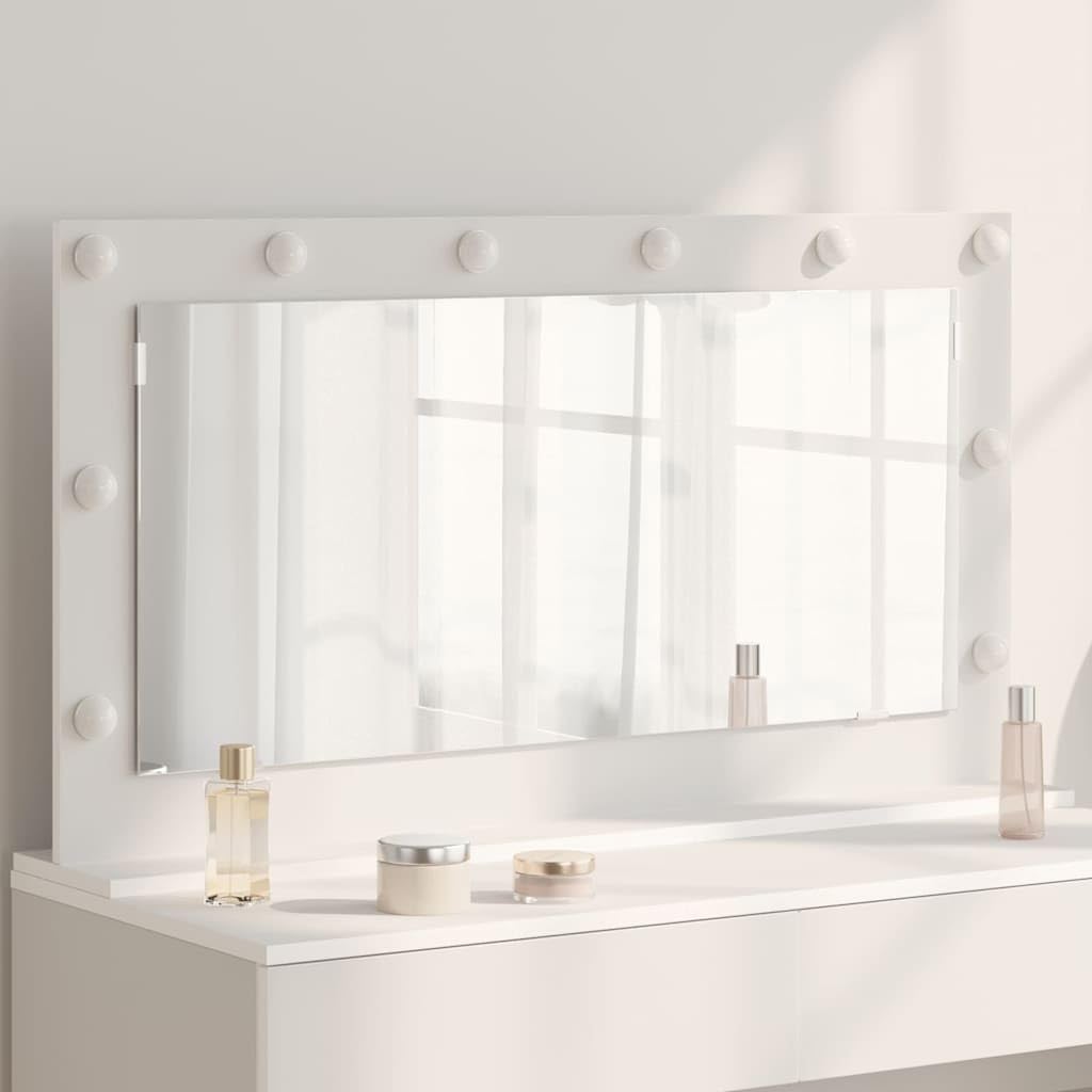 Genérico Espejo de Tocador con Espejo Blanco 100 x 55 x 18 cm,Casa y jardín,Decoración,Espejos-868301