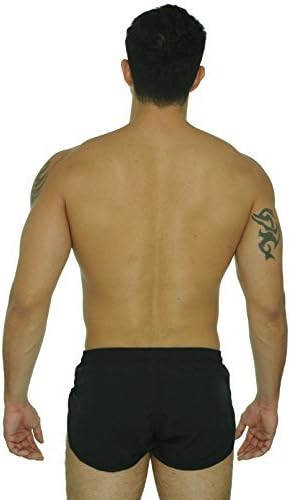 VBRANDED Men's American Flag Side Split Running Shorts with Mesh Linen