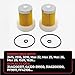 Powkos Fuel Filter Element 31A6200317 Compatible with Mahindra Tractor 2415 2516 3016 Max 22 Max 25 Max 26 Max 28 1526 1626 Replaces 31A6200317 6A320-59930 (2 PACK)