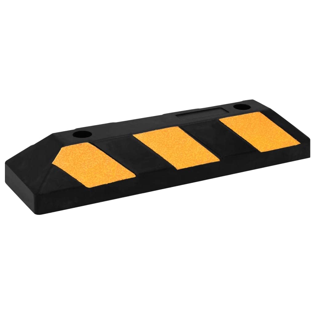Bloques reflectantes de goma para aparcamiento, 2 unidades, 56 x 15 x 10 cm, para señalización de aparcamiento, señal de tráfico, prohibición de aparcamiento, entrada y aparcamiento