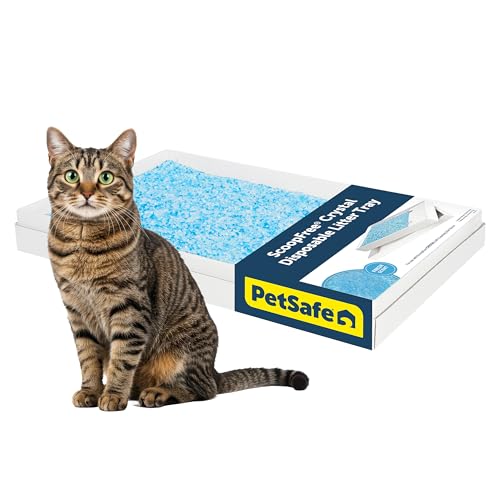PetSafe ScoopFree Disposable Crystal Cat Litter Tray - Easy Cleaning Box - Refill Tray for Electric Litter Box - Fresh Scent - 4.3 lb Bag