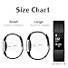 ZEROFIRE Compatible for Fitbit Charge 2, Replacement Adjustable Sport Bands for Charge 2 Heart Rate Fitness Wristbands, Women Men, Small and Large