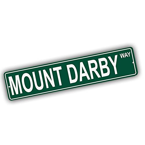 Brotherhood Aluminum Street Sign for Mount Darby - Massachusetts Wall Decor