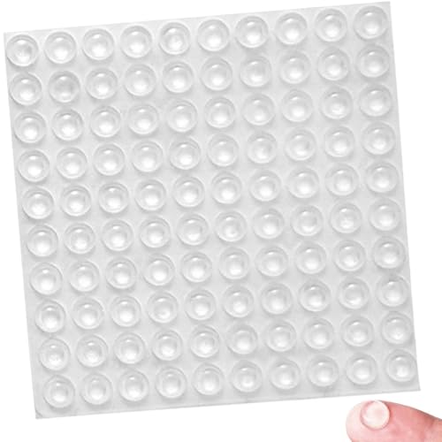 100 Pcs Rubber Feet Pads – Clear Silicone Cupboard Door Stoppers & Soft Close Dampers, Self-Adhesive Sticky Pads for Furniture, Rubber Door Stop Protectors for Kitchen Cabinets & Drawers