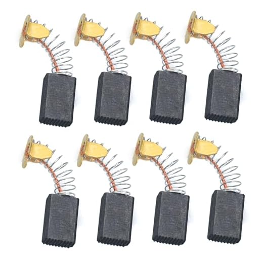 GEARLINTON 089006017092 Carbon Brush Replacement for Ridgid Tile Saw R4040 R4041S, Compatible with Ryobi Miter Saw TS1344 TS1345, 8 Pack