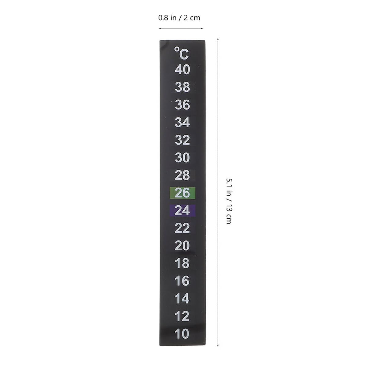 YARNOW 12piezas Termómetro Adhesivo Para Pecera Rango De Pegatinas Digitales De Temperatura Para Acuarios Indicador De Color Cambiante Fácil De Usar Para Monitoreo De Temperatura