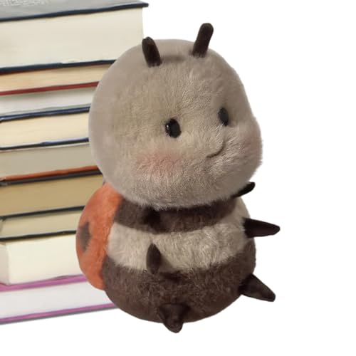 Gupcaqosjw Peluches,Mariquita Sentada Pequeño Peluche - Cara Tímida Muñeca Suave Para Niños Halloween Decoración de Habitación Cama Compañero de Peluche