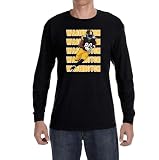 Tenacious Tops Long Sleeve Black Pittsburgh Darnell Washington Text Pic T-Shirt Adult Large