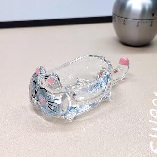 Vaso Cristal Gato para Líquido y Polvo de Uñas Manicura miniatura 5