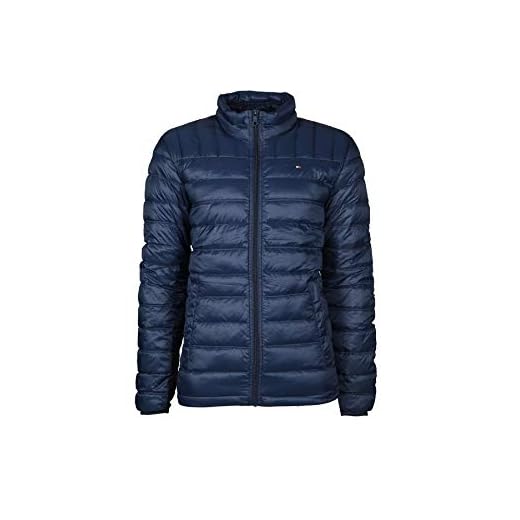 Tommy Hilfiger Men's Packable Down Puffer Jacket, Deep Navy, X-Large