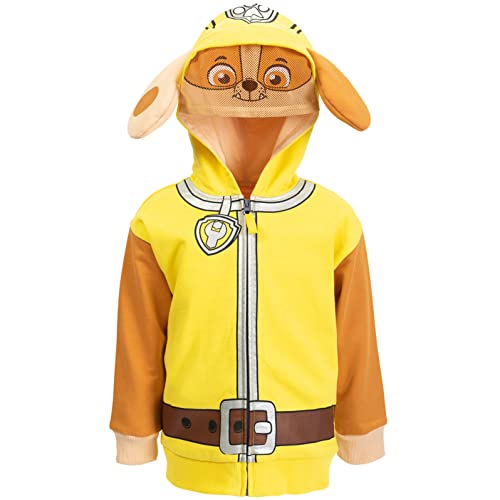Sweat Pat Patrouille Rubble garçon 7-8 ans avec capuche cosplay jaune