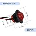 UGSHY 10 PCS Truck Side Light, Round LED Clearence Light, 12V Trailer Side Marker Lights, Taillight Brake Stop Lamp, for Truck Car Bus Trailer Van Caravan Boat (Red & Yellow)