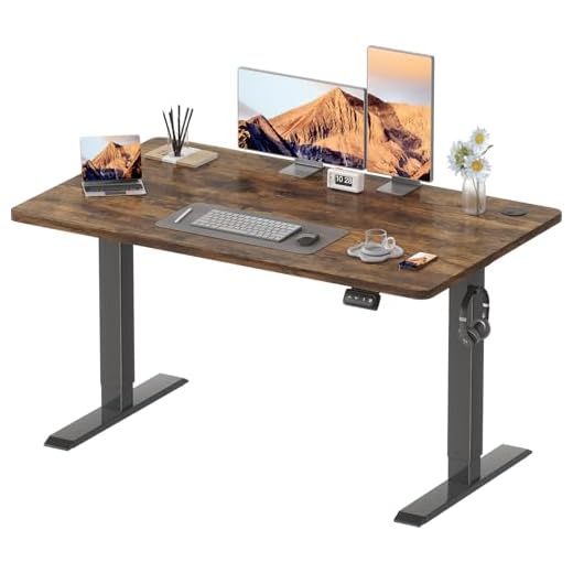 Devoko Electric Standing Desk 120x60cm Sit Stand Table Height Adjustable Desk with Backpack Hook and Memory Smart Pannel, Home Office Desk with Splice Board, White 31 Devoko Electric Standing Desk 120x60cm Sit Stand Table Height Adjustable Desk with Backpack Hook and Memory Smart Pannel, Home Office with Splice Board,Rustic Brown