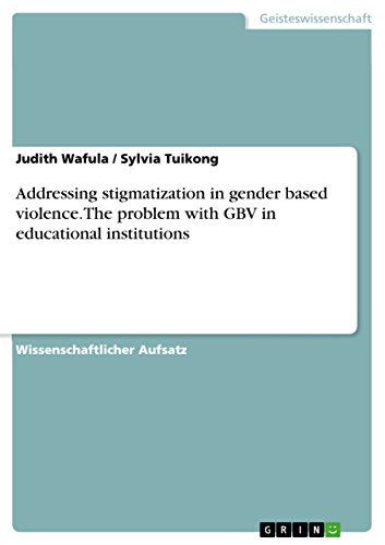 Addressing stigmatization in gender based viole... [German] 3668260362 Book Cover