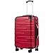 Produktbild COOLIFE Hartschalen-Koffer Rollkoffer Reisekoffer Vergrößerbares Gepäck (Nur Großer Koffer Erweiterbar) ABS Material mit TSA-Schloss und 4 Rollen(Rot, Handgepäck)