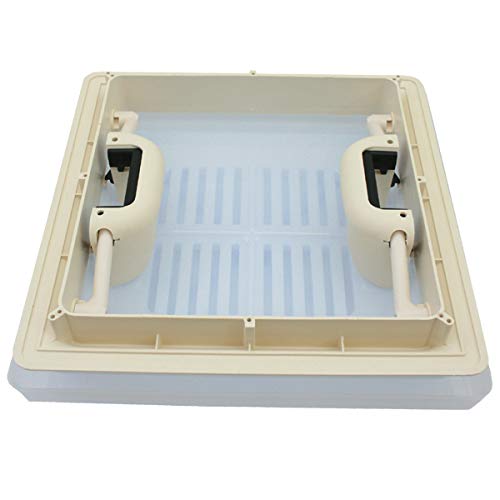 MPK Claraboya, tragaluz, 28 x 28 cm, para caravana, autocaravana, para espesores de techo de 46-72 mm