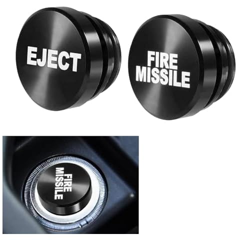 fasebeek 2 PCS Car Cigarette Lighter Plug Cover, Dustproof Covers Replacements, Aluminum Vehicles Parts, Waterproof Interior Decoration, Universal for Most Cars, Trucks, Motorcycles (Black) Cover