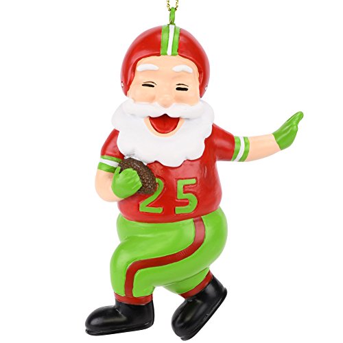 Tree Buddees Touchdown Santa Christmas Sports Football Ornament (Xmas Colors) #TOP13