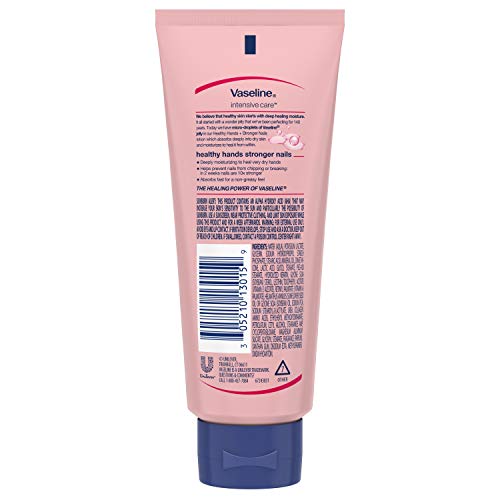 Vaseline Intensive Care Hand Lotion, Healthy Hands Stronger Nails, 3 Fl Oz