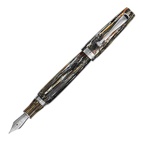 Montegrappa Mia,The modern classic' Füllfederhalter in der Farbe Meteor Shower, aus Edelharz hergestellt, Federstärke: M, Länge: 14 cm, Durchmesser: 1.57 cm, Gewicht: 34g, ISMIA3I3