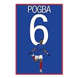 Paul Pogba Poster - France Soccer Print - Soccer Art - Unframed Football Print - Soccer Decoration -...