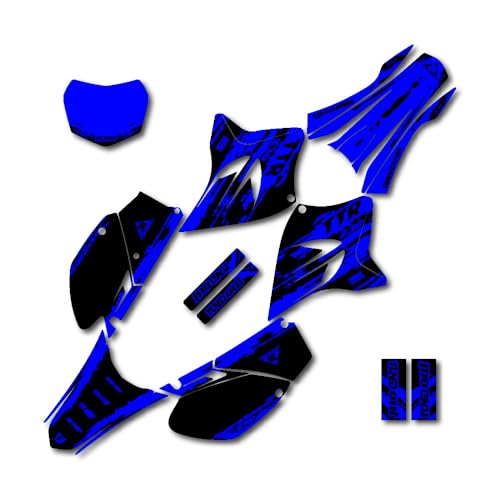 Blue & Black Slick Racing Graphics Kit fits 05-23 Yamaha TTR230 TTR 230 Decals