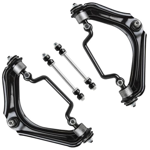 Image of Detroit Axle - Front Upper Control Arms + Struts w /Coil Spring Sway Bars Replacement for 2002-2003 Ford Explorer Mercury Mountaineer - 6pc Set