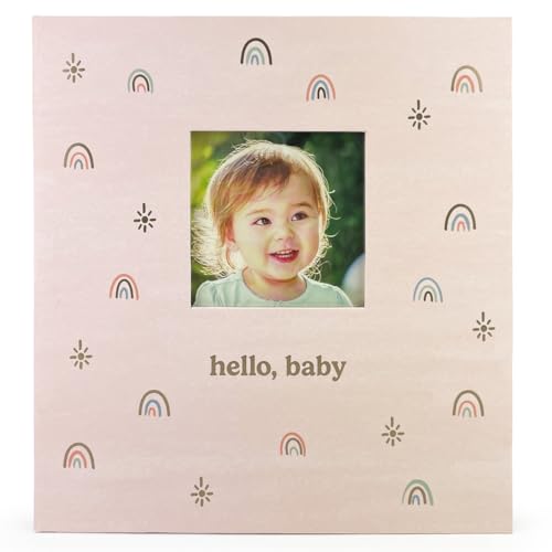 Image of Keepsake Memory Book for Girls – Timeless First 3 Year Baby Book & Box – Boho-lnspired Baby Journal Scrapbook or Photo Album - A Milestone Book from Birth to Age 3