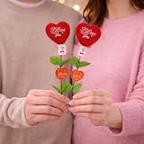 Collectible India Valentine Gift For Girlfriend Boyfriend, Love Heart I Love You Roses with Teddy Bear Valentine Gifts for Husband Wife Valentine Decoration Items, Propose Day Promise Day Gift (2 Pcs)