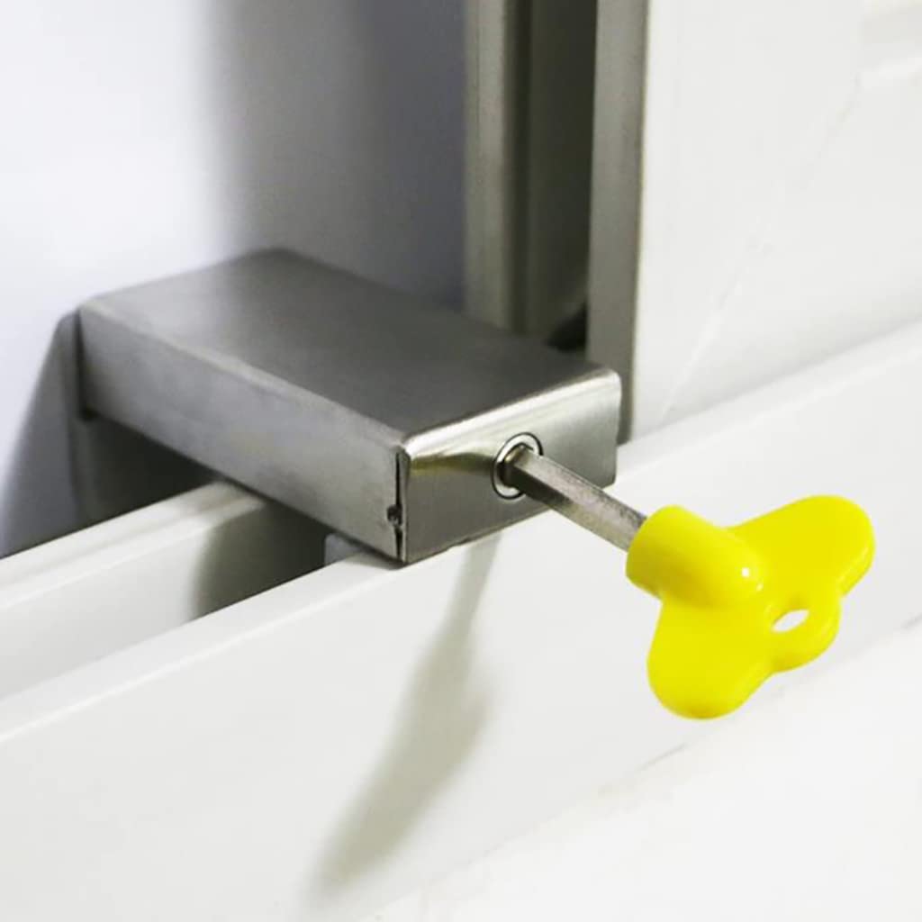 Restrictor de ventana,cerradura de seguridadCerraduras de seguridad for ventanas,Cerraduras de ventanas corredizas Barras de seguridad con llave,Restrictor de ventanas,Seguridad infantil Protección an